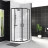 Belbagno UNO-195-R-2-100-Nero душевой угол стекло прозрачное