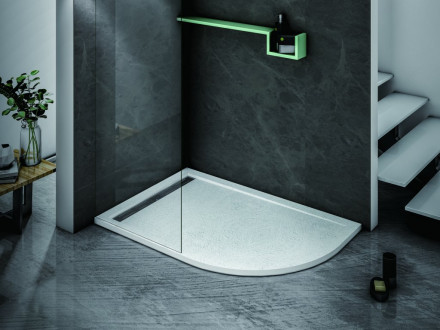 CEZARES TRAY-AS-RH-120/80-30-W-L поддон из искусственного мрамора