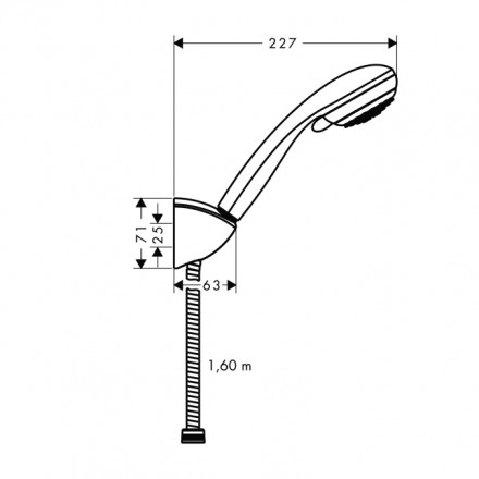 Hansgrohe Crometta 85 Vario/Porte&#039;C 27559000 Душевой набор