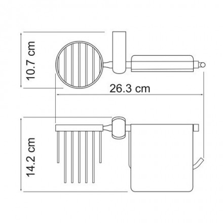 Wasserkraft Berkel К-6859 Держатель туалетной бумаги и освежителя