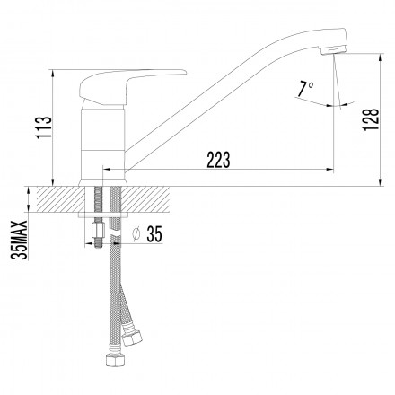 Lemark Pramen LM3304C смеситель для кухни