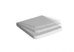 Kerasan Ego 3288 Сидение из термопласта белое с петлями хром с плавным опусканием