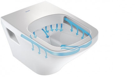 Duravit ME by Starck 45290900A1 Rimless подвесной унитаз с сиденьем