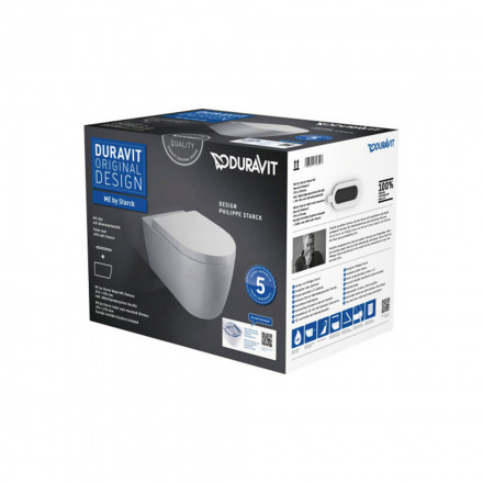 Duravit ME by Starck 45290900A1 Rimless подвесной унитаз с сиденьем