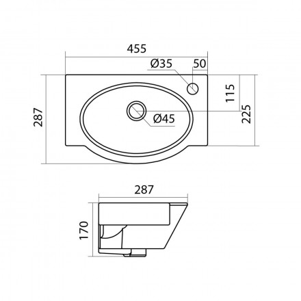 Santek Форум 45 WH110445 Раковина (правая)