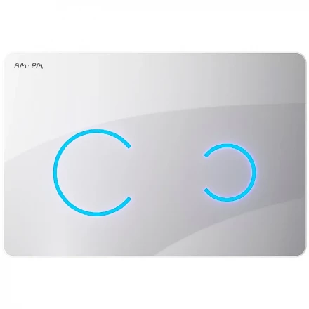 AM.PM I0450B01 Touchless Pro, клавиша для инсталляции сенсорная бесконтактная, стекло, белый
