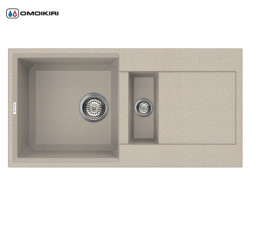 Omoikiri Sakaime 86-2-SA мойка 860x465 бежевый