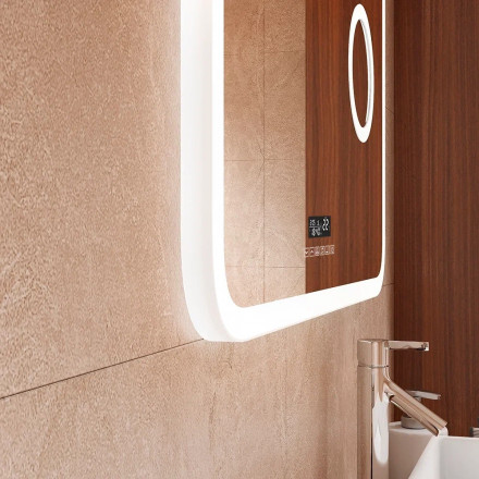 Континент Bliss Led 800х700 зеркало с увеличительным зеркалом, часами