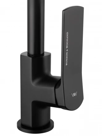 Wonzon &amp; Woghand WW-L1006-MB Смеситель для кухни высокий с выдвижным изливом хром