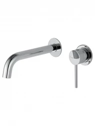 Wonzon &amp; Woghand Stick WW-88869017-CR Смеситель для раковины встраиваемый черный матовый