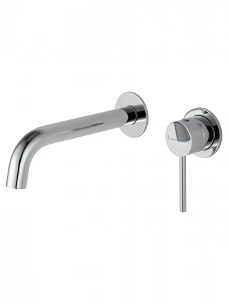 Wonzon &amp; Woghand Stick WW-88869017-CR Смеситель для раковины встраиваемый черный матовый