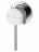Wonzon &amp; Woghand Stick WW-88869017-CR Смеситель для раковины встраиваемый черный матовый