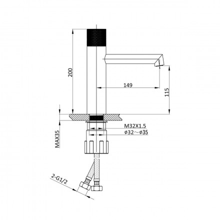 Vincea Desire VBF-1D1BG смеситель для раковины
