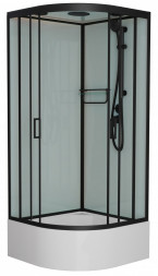 Frank F409/2 Black Душевая кабина 90x90