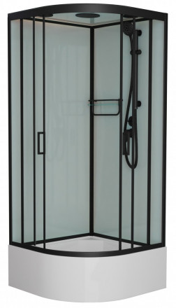 Frank F409/2 Black Душевая кабина 90x90