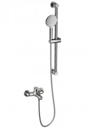 Wonzon &amp; Woghand Alfa WW-AE3205-CR Смеситель для ванны с душевым гарнитуром черный матовый