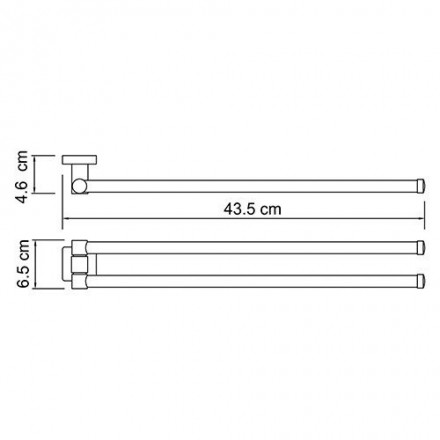 Wasserkraft Lippe  K-6531 Держатель полотенец, рога