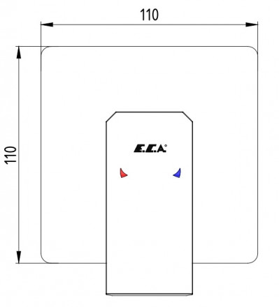 E.C.A Tiera 102167105C1EX-K Смеситель для душа