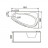 Gemy G9046 K Акриловая ванна 160x95 правая