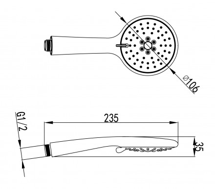 Lemark LM8095C Душевая лейка