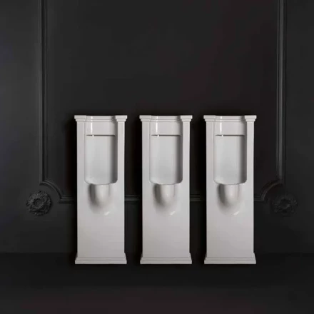 KERASAN Waldorf А0002337865 Писсуар напольный с сифоном и комплектом крепежей белый