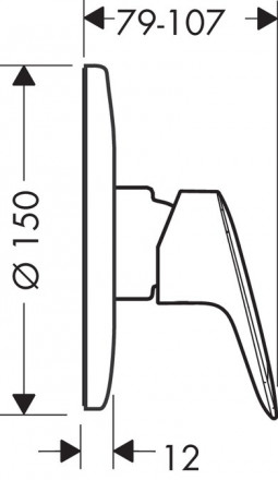 Hansgrohe Logis 71606000 Смеситель для душа (внешняя часть)