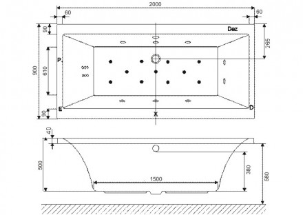 Excellent Prizmat 200x90 акриловая ванна