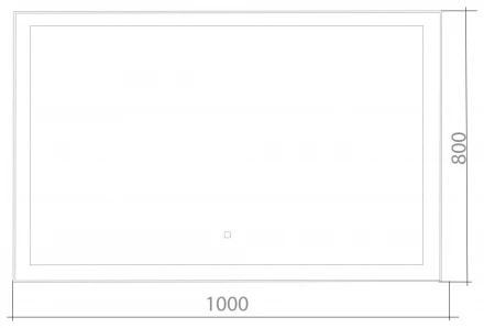 Azario Сантана ФР-00002162 Зеркало c подсветкой и диммером 1000х800