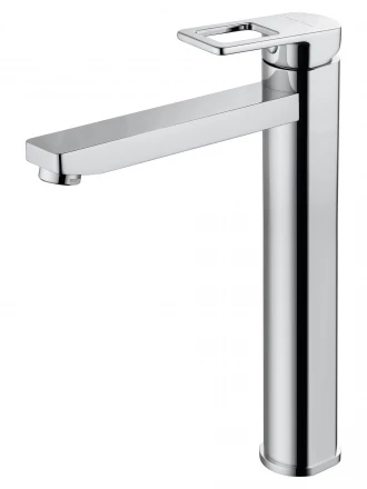 Wonzon &amp; Woghand Frame WW-88239010-CR Смеситель для раковины высокий черный матовый
