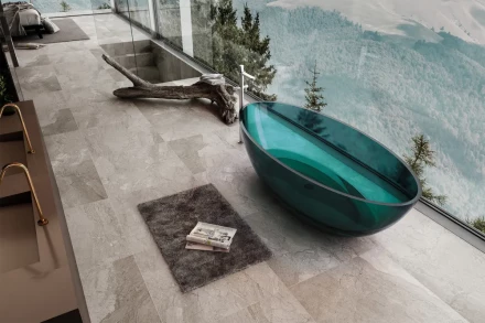ABBER Kristall AT9702Aquamarin прозрачная ванна