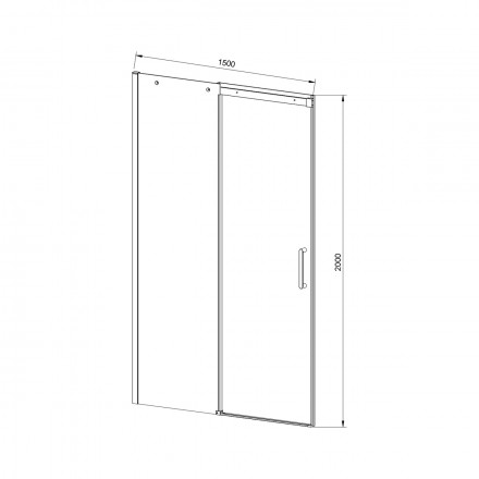 Vincea Dice VDS-4D150CLB душевая дверь