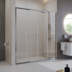 Belbagno UNO-195-BF-2-180-C-Cr Душевая дверь в нишу