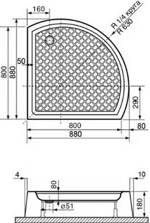 RGW PA-56 06085688-11 Душевой угол 80x80