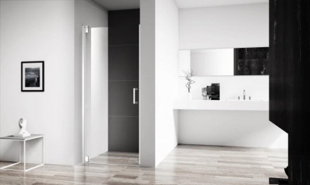 Belbagno MARMI-B-1-80-C-Cr Душевая дверь в нишу