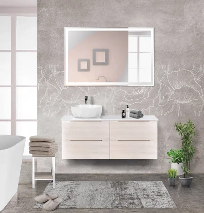 BelBagno KRAFT-1000-2C-PIA-RT тумба с керамической раковиной напольная