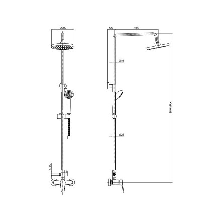 Bravat Eco F9111147C-A-RUS душевая стойка