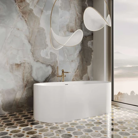 Salini Perla 1049201M Ванна отдельностоящая белый 170x80