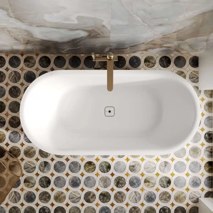 Salini Perla 1049201M Ванна отдельностоящая белый 170x80