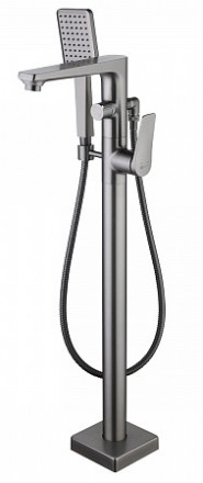 Lemark Bronx LM3744GM смеситель для ванны напольный (графит)