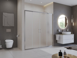 Belbagno UNO-195-BF-2-180-P-Cr Душевая дверь в нишу