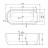 Belbagno BB11-1800 Акриловая ванна 180x80 правая