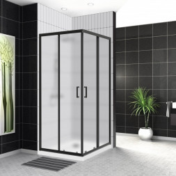 Belbagno UNO-195-A-2-90-NERO душевой угол стекло текстурное