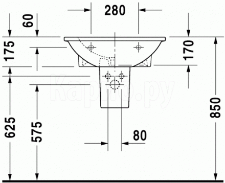 Duravit Darling New 2621600000 Раковина