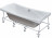 Акриловая ванна Santek Корсика 180x80 без гидромассажа