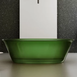 ABBER Kristall AT9707Emerald прозрачная ванна