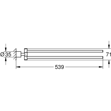 Grohe Atrio 40308003 Полотенцедержатель