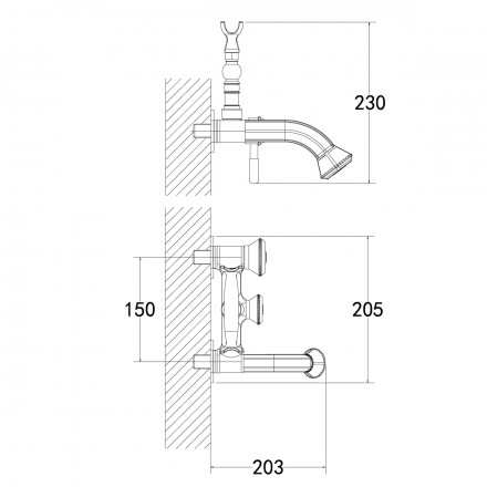 Lemark Jasmine LM6612ORB смеситель для ванны