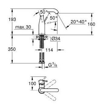 Grohe Essence New 23480001 смеситель для раковины