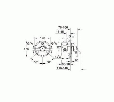 Grohe Concetto 32214001 Смеситель для ванны