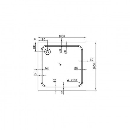 Vincea H135 VST-2AS-1010 поддон для душа акриловый